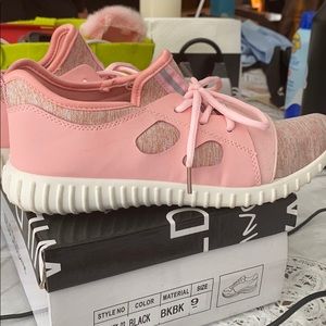 Pink sneakers